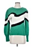Alexandria Chevron-herringbone Green Pullover Sweater Size S - photo 1