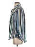 Lior Luxe Stripes Blue 3/4 Sleeve Blouse Size S - photo 5