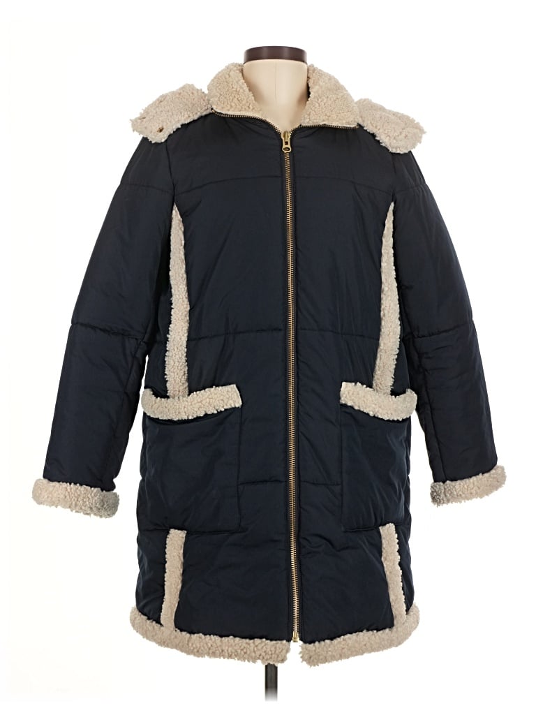 Pre-owned Jcrew Coat In Blue