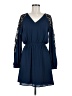Express 100% Polyester Blue Casual Dress Size M - photo 1