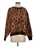 étophe studios 100% Acrylic Animal Print Brown Pullover Sweater Size S - photo 1