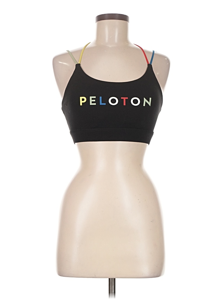 Pre-owned Peloton Tank Top Black Halter Neckline Tops