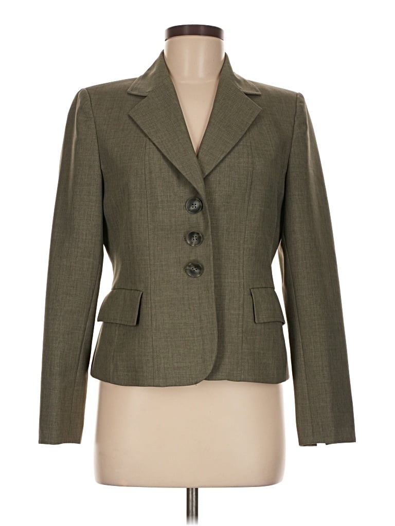 Pre-owned Evan Picone Blazer Jacket In Green