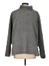 Gap 100% Polyester Tweed Gray Turtleneck Sweater Size L - photo 1