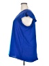 Cotton Bleu 100% Polyester Color Block Blue Short Sleeve Blouse Size 2X - photo 5