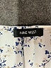 Nine West Blue White Short Sleeve Blouse Size L (estimated) - photo 7