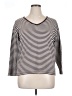 Chico's Design 100% Cotton Stripes White Pullover Sweater Size XL (3) - photo 1