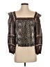 Free People Black 3/4 Sleeve Blouse Size XS - photo 1