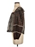 Free People Black 3/4 Sleeve Blouse Size XS - photo 5