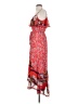 One September 100% Polyester Paisley Red Casual Dress Size XS - photo 5