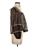Free People Black 3/4 Sleeve Blouse Size XS - photo 4
