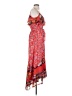 One September 100% Polyester Paisley Red Casual Dress Size XS - photo 4