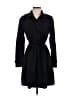 Etcetera 100% Polyester Black Trenchcoat Size 2 - photo 1