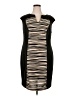 Connected Apparel 100% Polyester Multi Color Black Cocktail Dress Size 18W - photo 1