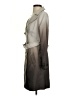 The Limited 100% Polyester Gray Trenchcoat Size XS - photo 5