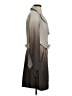 The Limited 100% Polyester Gray Trenchcoat Size XS - photo 4