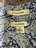 L.L.Bean 100% Cotton Paisley Blue Long Sleeve Button-Down Shirt Size M - photo 7