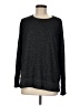 Time and Tru Metallic Black Pullover Sweater Size M - photo 1
