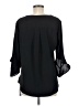 Assorted Brands 100% Polyester Black 3/4 Sleeve Blouse Size M - photo 2