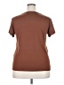 Splash Solid Brown Short Sleeve T-Shirt Size 2X - photo 2
