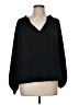 Gap 100% Polyester Black 3/4 Sleeve Blouse Size M - photo 1