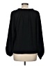 Gap 100% Polyester Black 3/4 Sleeve Blouse Size M - photo 2