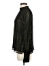 A.L.C. Black Long Sleeve Silk Top Size 6 - photo 5