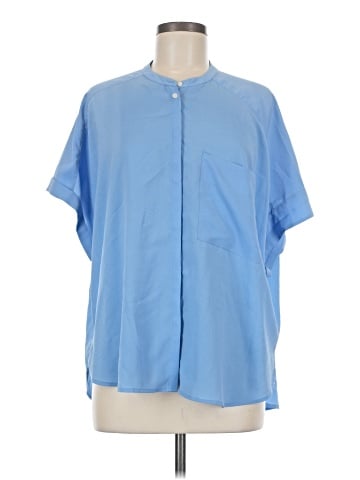 DKNYC Short Sleeve Blouse (view 1)