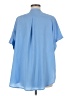 DKNYC 100% Polyester Blue Short Sleeve Blouse Size M (estimated) - photo 2