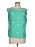 Esley 100% Polyester Teal Sleeveless Blouse Size L - photo 1