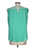 Esley 100% Polyester Teal Sleeveless Blouse Size L - photo 2