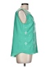 Esley 100% Polyester Teal Sleeveless Blouse Size L - photo 4