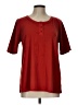 LOGO Red Short Sleeve Henley Size L - photo 1