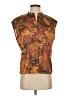 Elie Tahari 100% Polyester Paisley Brown Sleeveless Blouse Size XS - photo 1