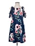 Unbranded Floral Blue Casual Dress Size S - photo 1
