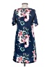 Unbranded Floral Blue Casual Dress Size S - photo 2