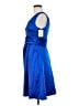 David's Bridal 100% Polyester Blue Cocktail Dress Size 6 - photo 5