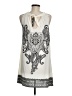 Unbranded 100% Polyester Paisley Ivory Casual Dress Size M (estimated) - photo 2