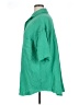 GeeGee Solid Green Short Sleeve Button-Down Shirt Size 1X - photo 5