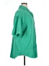 GeeGee Solid Green Short Sleeve Button-Down Shirt Size 1X - photo 4