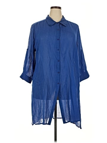 Swimsuits for all Long Sleeve Button-Down Shirt (view 1)