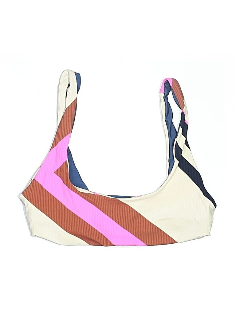 Pre-owned Hurley Swimsuit Top Ivory Swimwear In White