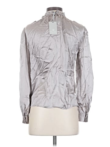 Pure Collection Long Sleeve Silk Top (view 2)