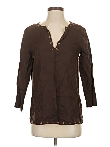 MICHAEL Michael Kors 3/4 Sleeve Button-Down Shirt (view 1)