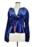 Rhode Blue Long Sleeve Blouse Size 8 - photo 1