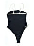 Unbranded Solid Black One Piece Swimsuit Size M - photo 2