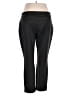 dalia Solid Black Active Pants Size XXL - photo 2