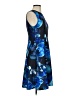 DKNY Print Blue Cocktail Dress Size 4 - photo 4