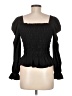 Unbranded Black Long Sleeve Blouse Size M (estimated) - photo 2