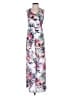 H&M 100% Polyester Tropical White Casual Dress Size 2 - photo 1